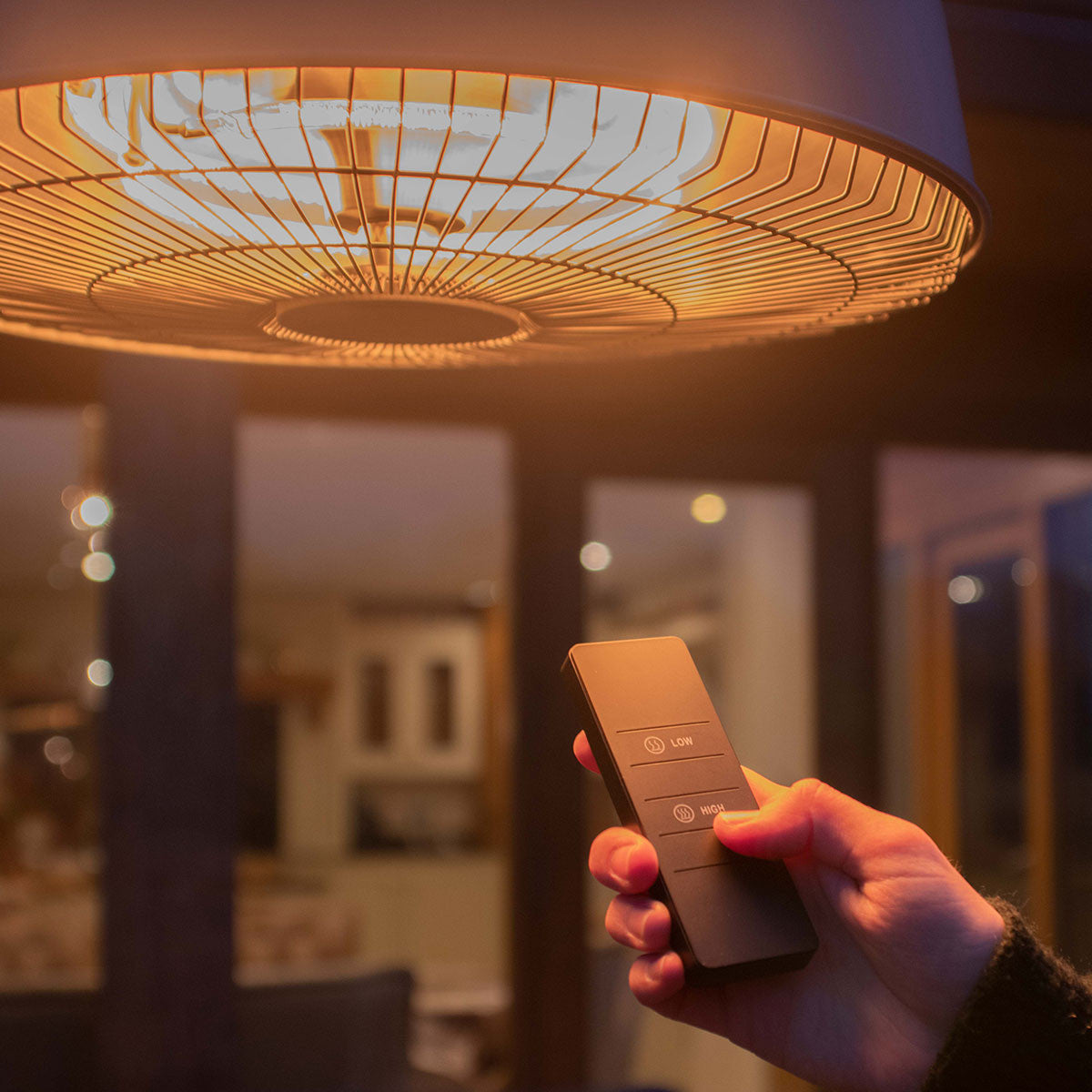 Maze Aurora Pendant Overhang Electric Patio Heater 2100W